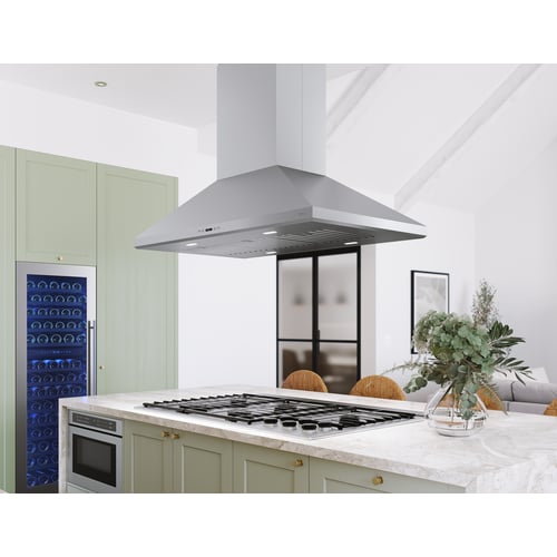 Zephyr Siena Pro Island 48" SS LED ACT