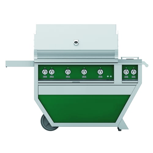 Hestan 42" Grill & Deluxe Cart 3 Trellis burners 1 Sear Burner R