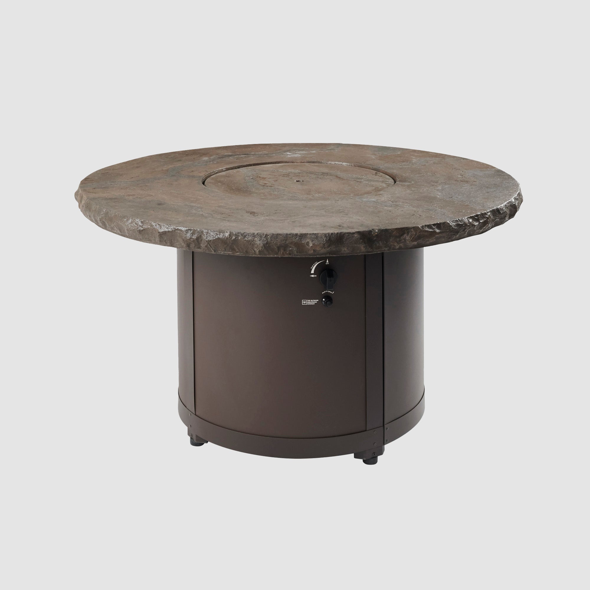 White Onyx Chat High Fire Pit Table