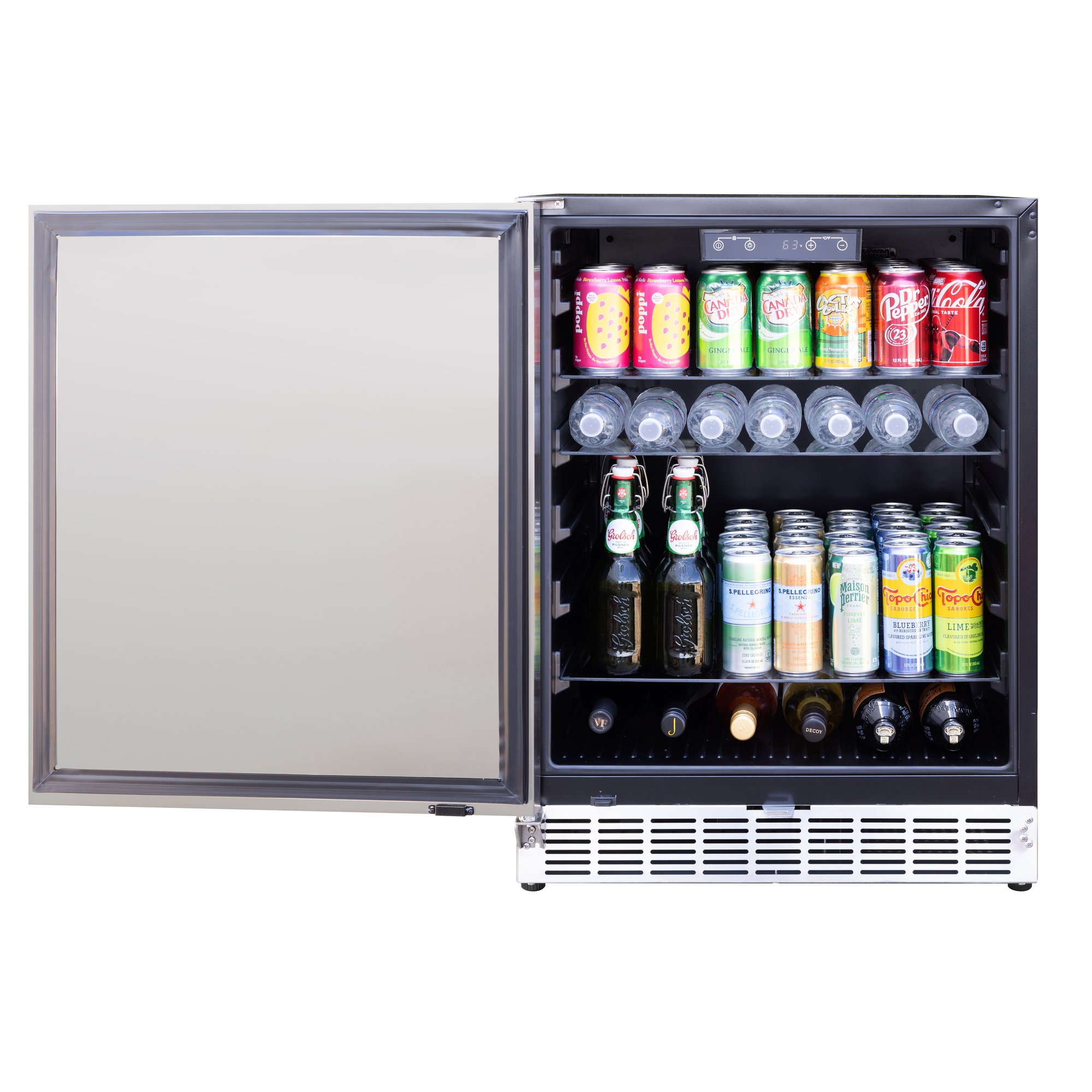 TrueFlame 24" Outdoor Refrigerator - Solid Door Reversible (AR)