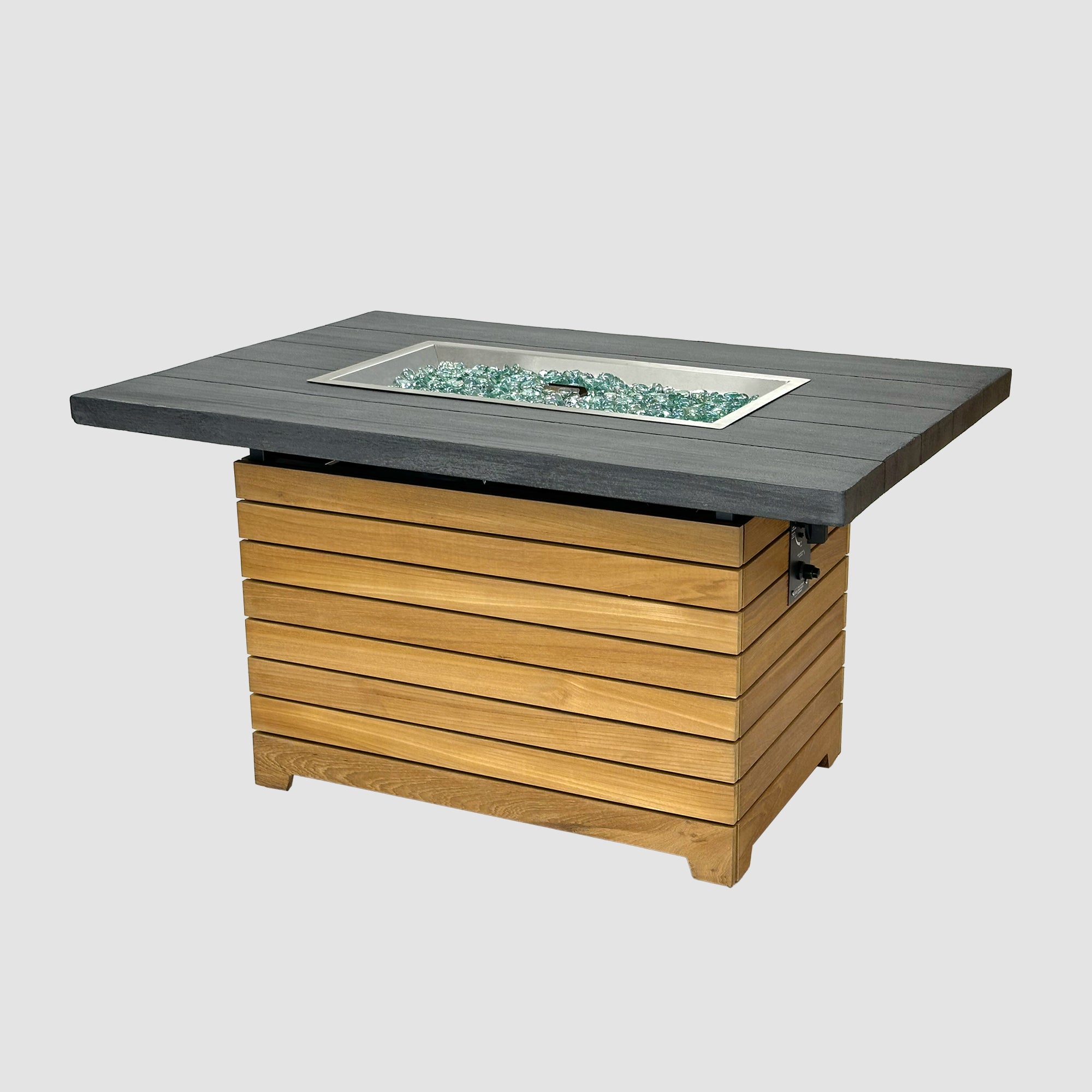 Outdoor GreatRoom Darien Rectangular Gas Fire Pit Table 42"