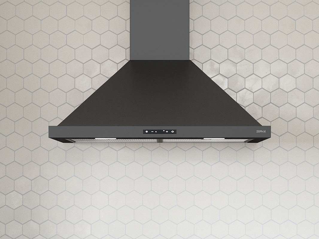 Zephyr Ombra Chimney Hood 30" LED ACT