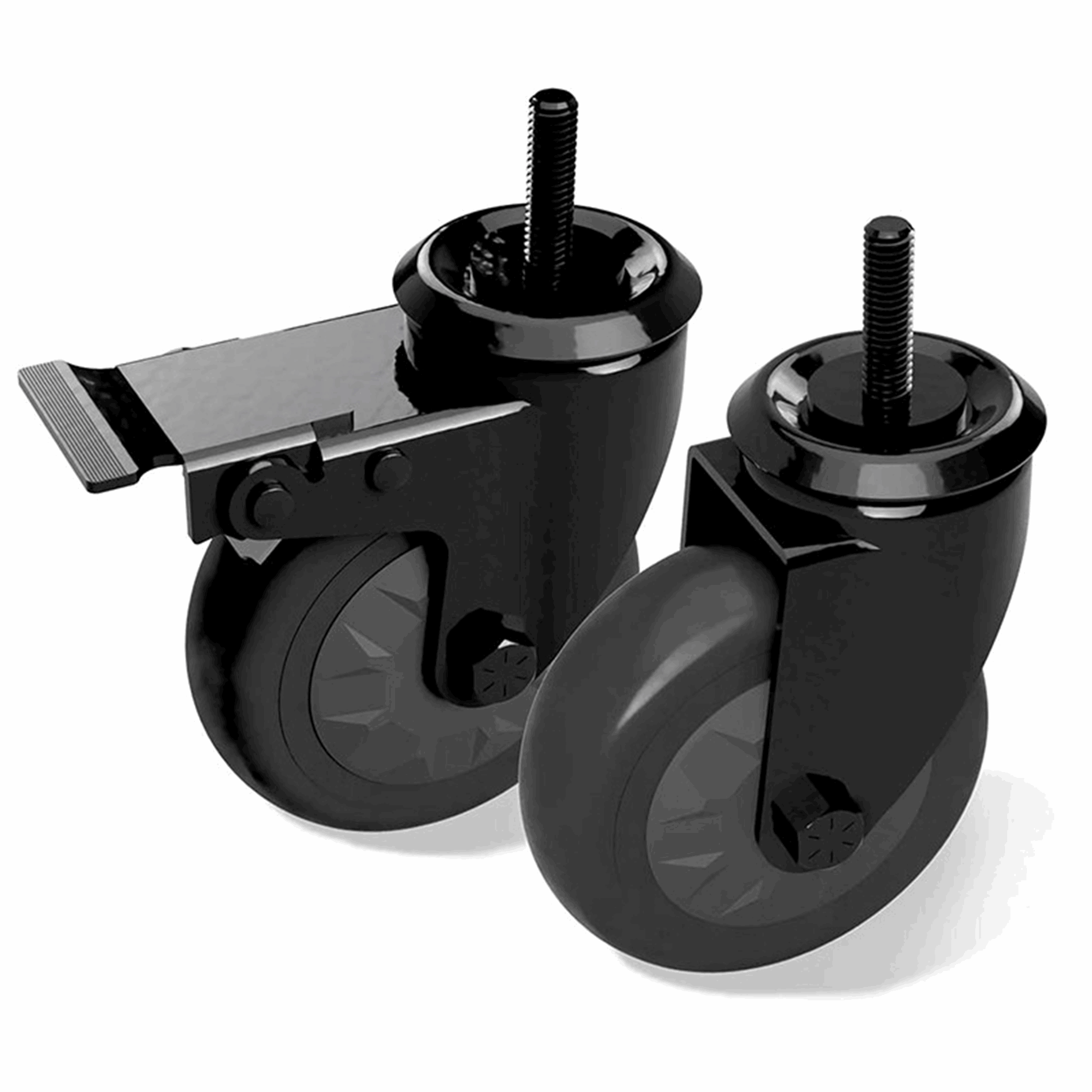Big Green Egg 4 In Locking Caster Kit - Set Of 3 (6 Total)