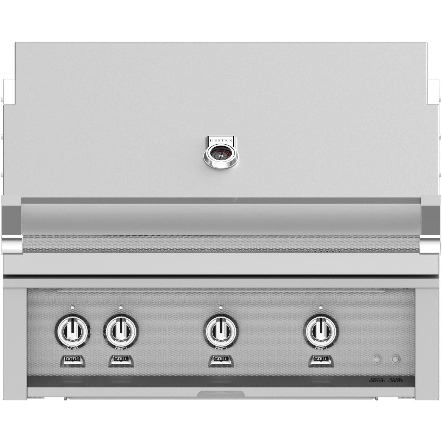 Hestan 36" Built-In Grill 2 Trellis Burners 1 Sear Burner Rotiss