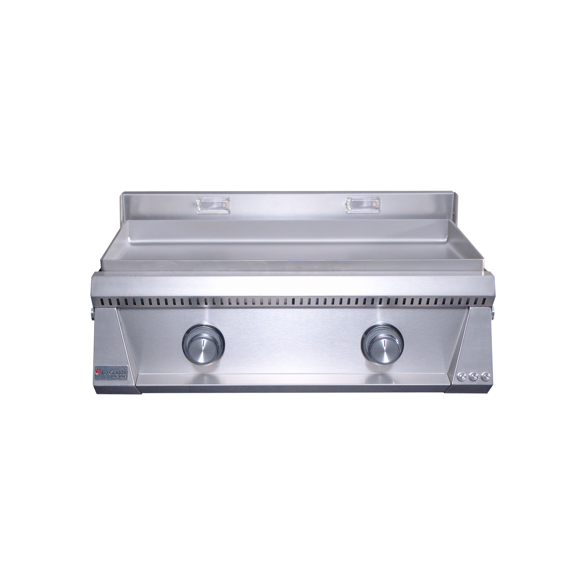Le Griddle Pro Series 75 - 2 Burner Natural Gas - WITH INTERIOR LIGHTS - 6mm Plate