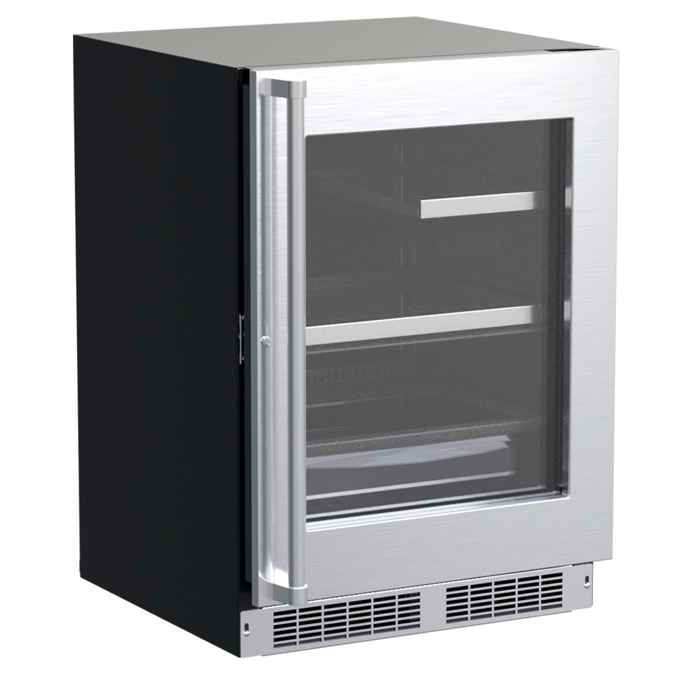 24-in Professional Built-in Refrigerator - Stainless Steel Glass