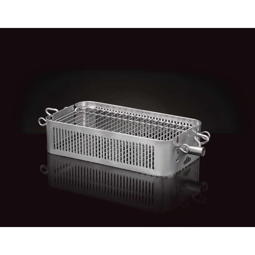Adjustable Stainless Steel Rotisserie Basket