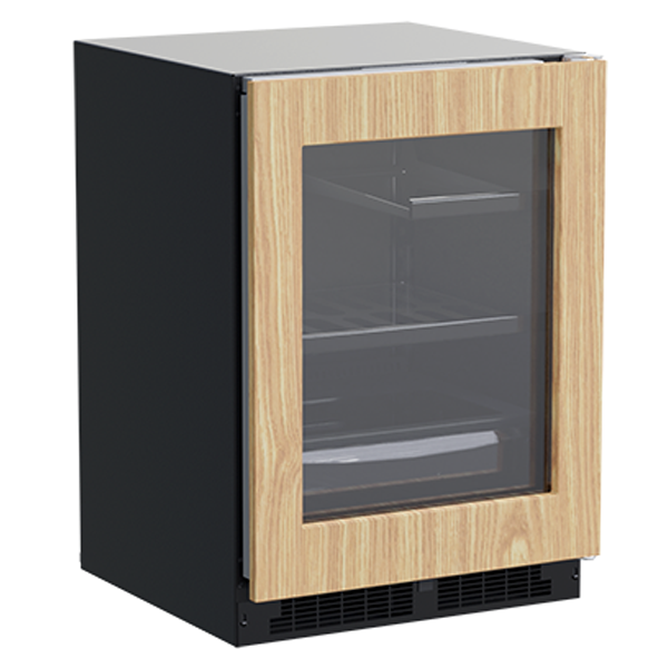 24-in Built-in Refrigerator with 3-in-1 Convertible Shelf - Panel Ready Glass - Right Hinge