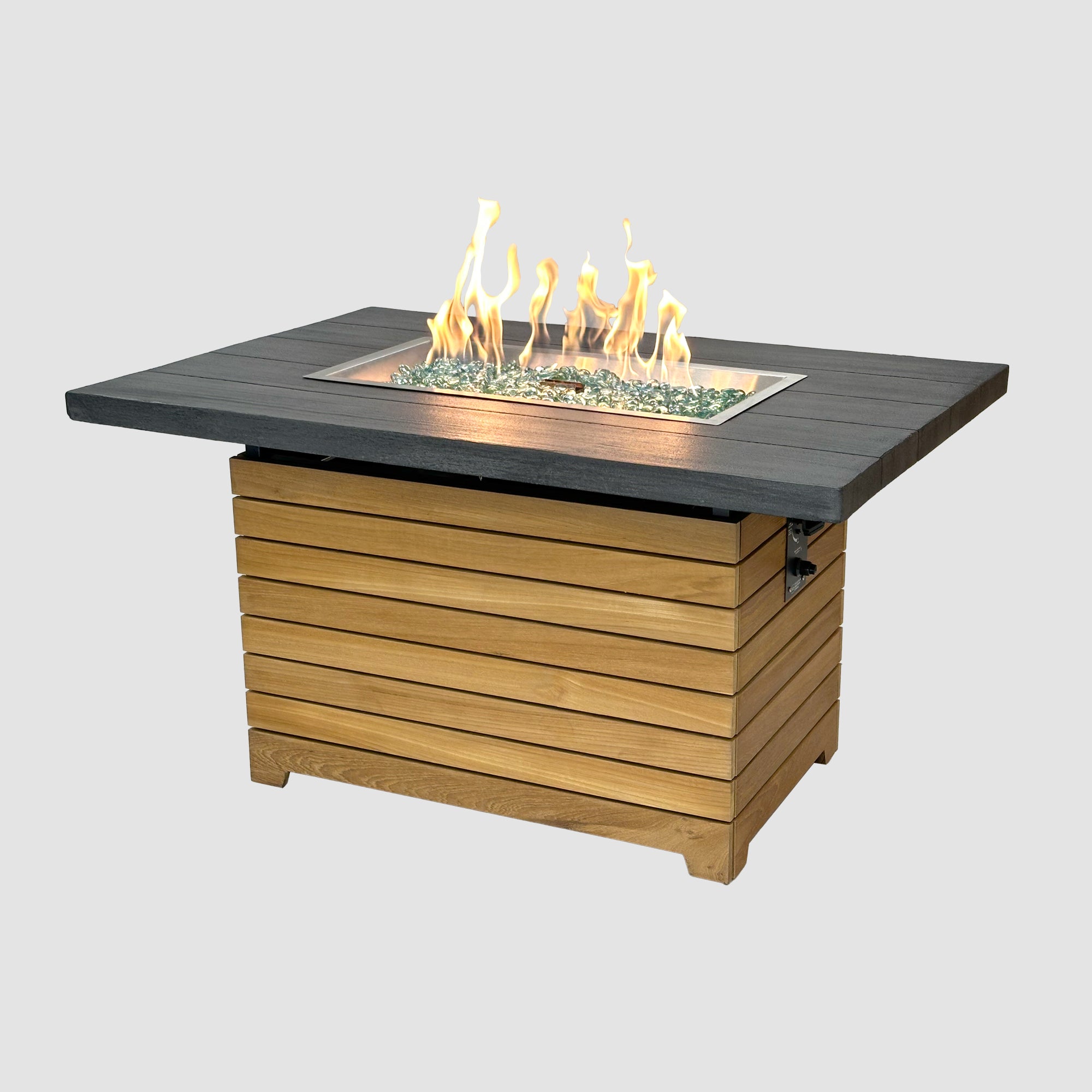 Outdoor GreatRoom Darien Rectangular Gas Fire Pit Table 42"