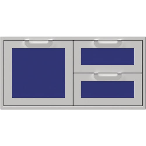 Hestan 42" Double Drawer & Storage Door Combo Recessed Marquise Acc