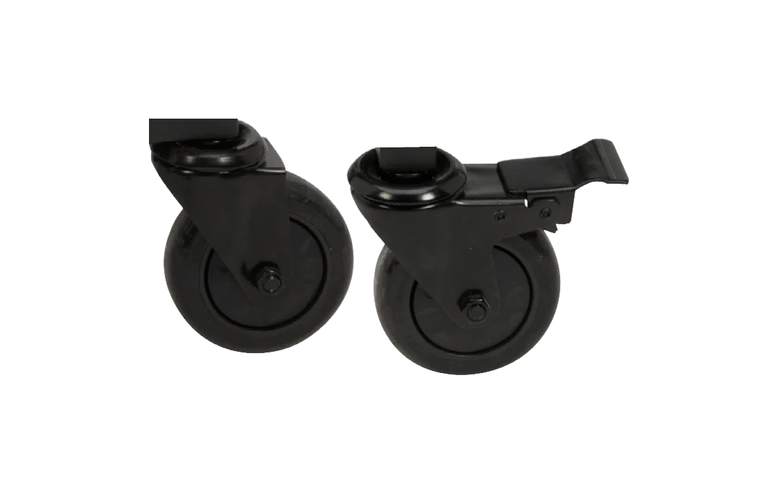Big Green Egg Caster Kit - (4 In/10 Cm) 1 Locking 1 Non-Locking For Modular Nests, Nests And Wood Tables