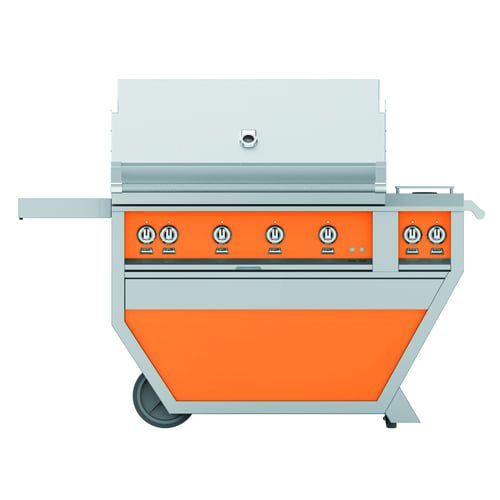 Hestan 42" Grill & Deluxe Cart 3 Trellis burners 1 Sear Burner R