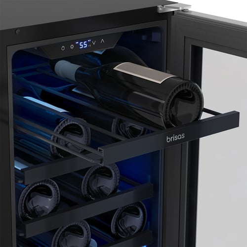 Zephyr Brisas Wine Cooler 15in UC SS+Gls Rvs Dr 1Z