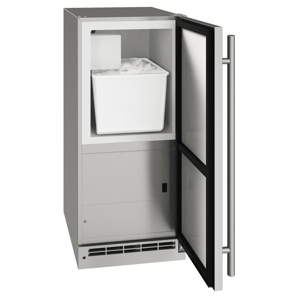 U-Line® Outdoor 15" Stainless Solid Ice Maker