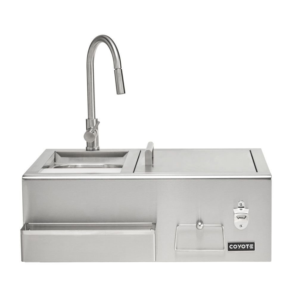 Coyote 30" Refreshment Center w/ Sink, Faucet, DI Cooler