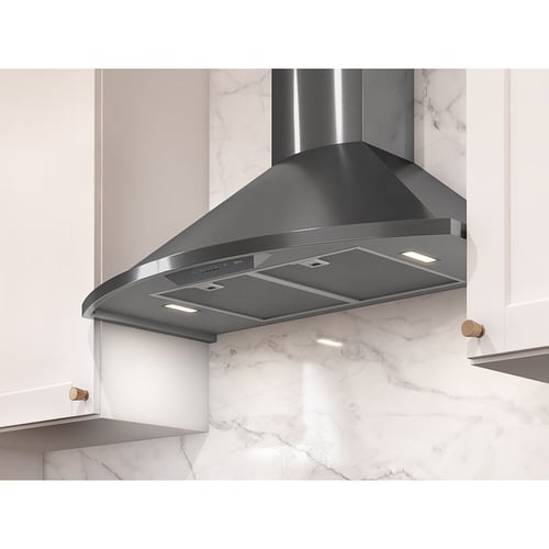 Zephyr Savona Chimney Hood 36" LED 600CFM Blk SS