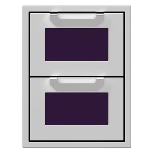 Hestan 16" Double Storage Drawer Recessed Marquise Accented Panels