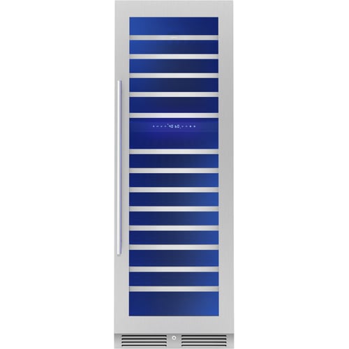Zephyr Wine cooler 24" full size ss + glass reversible 2 zones