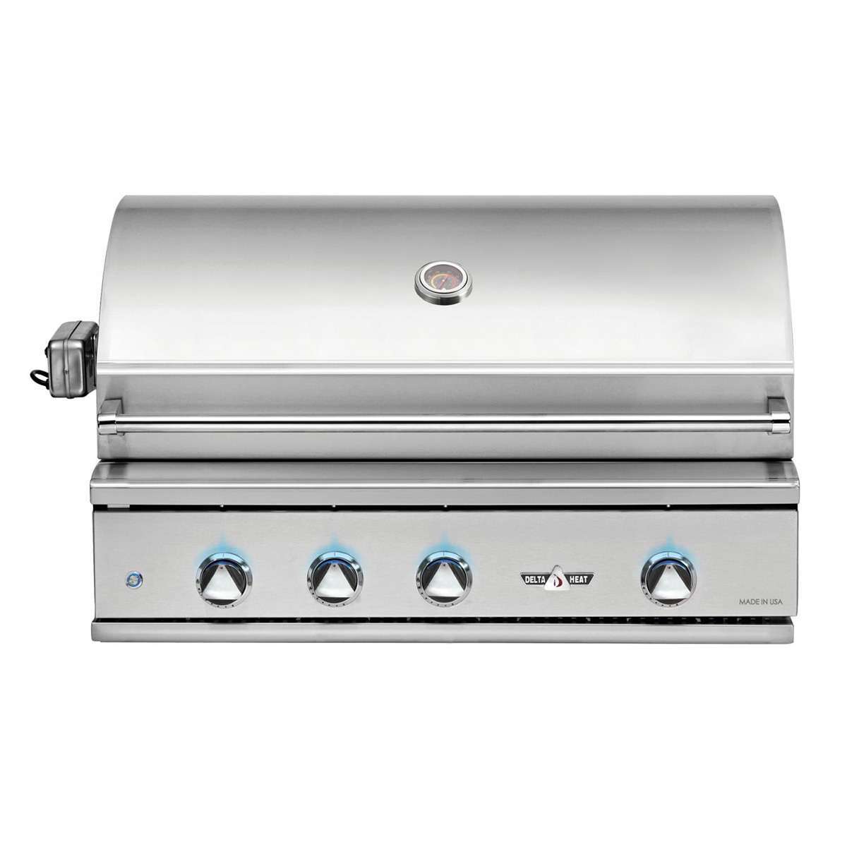 Delta Heat Gas Grill - 38 Inch Silver W/ Rotisserie (R Model)