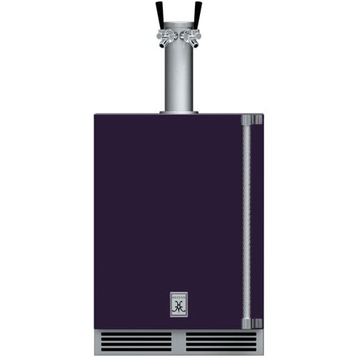 Hestan 24" Double Faucet Beer Dispenser Solid Door & Lock Left H
