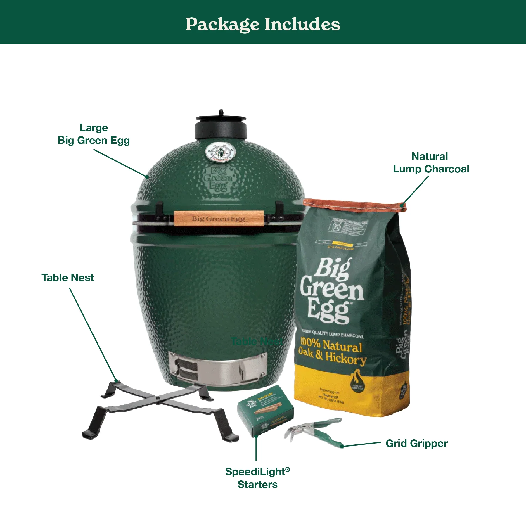 Big Green Egg Large Big Green Egg Built-In Package For Contractors And Custom Kitchens