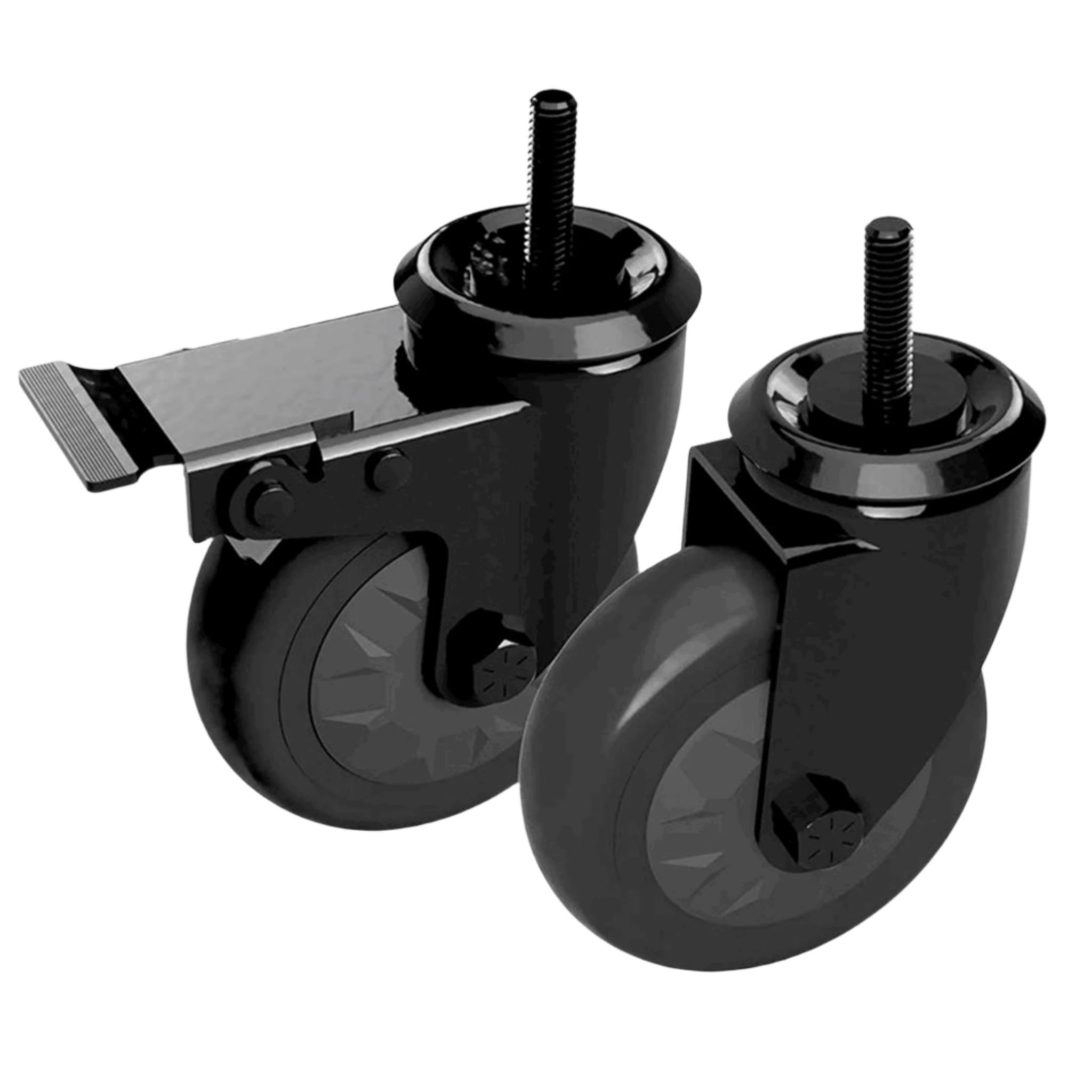 Big Green Egg 4 In Locking Caster Kit - Set Of 2 (4 Total)