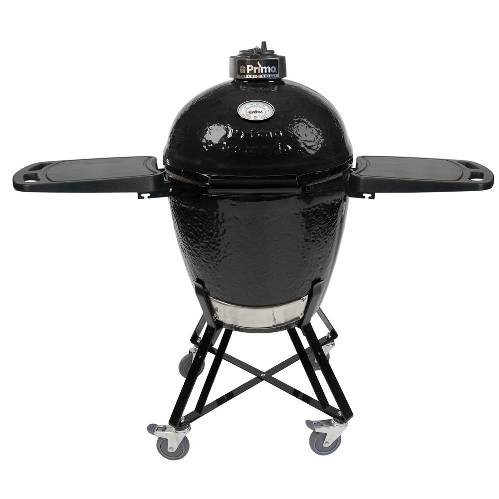 Primo Round Ceramic Charcoal Kamado Grill All-In-One with Cradle