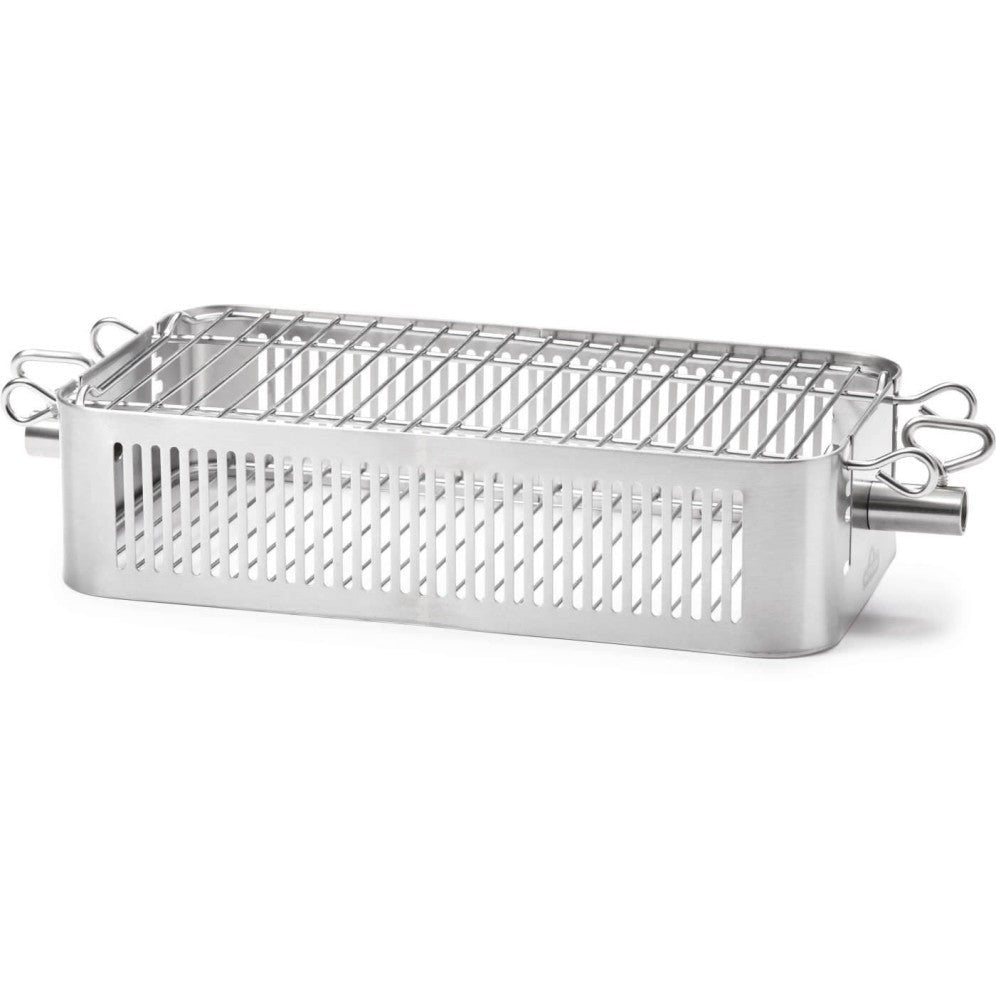 Adjustable Stainless Steel Rotisserie Basket