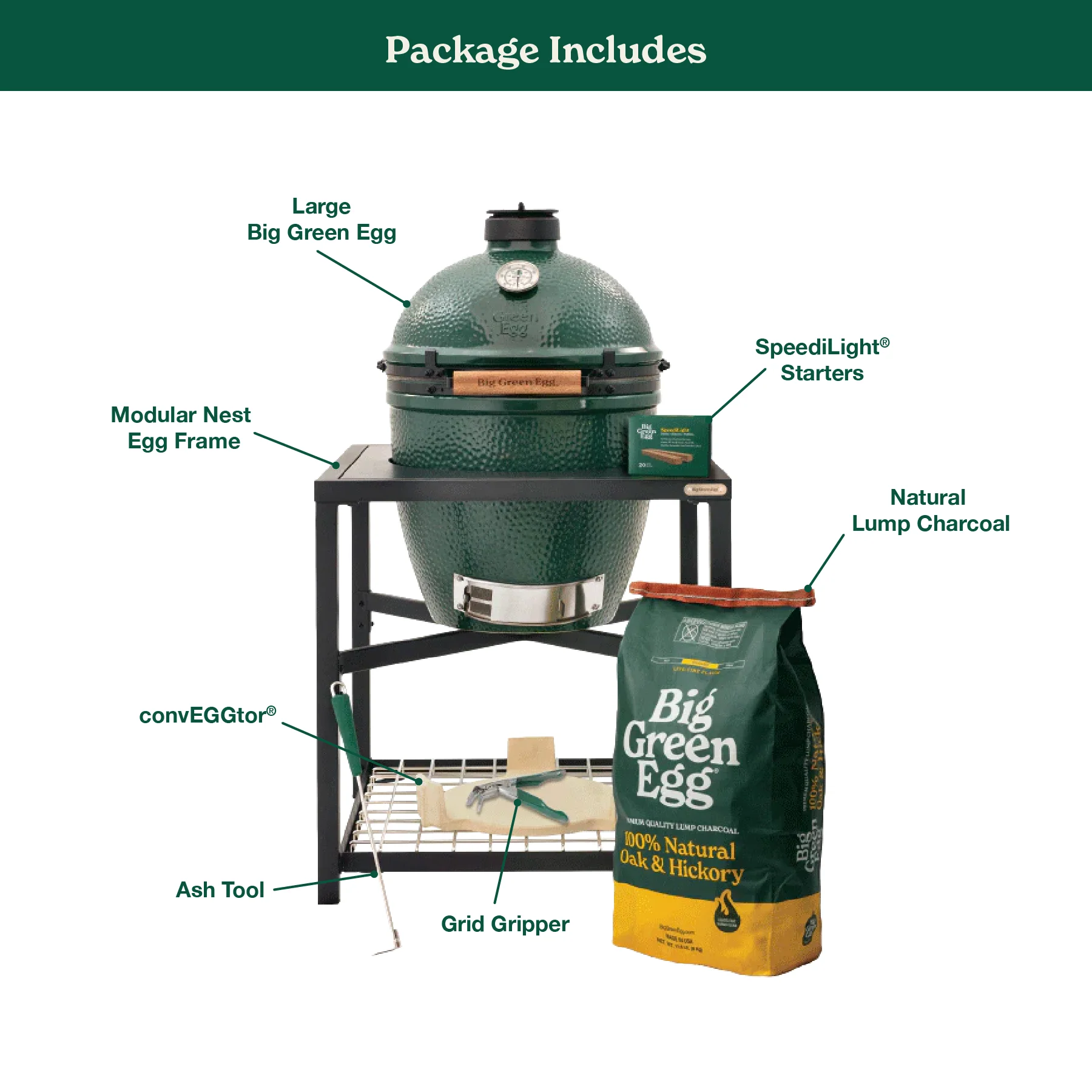 Big Green Egg Large Big Green Egg In Modular Nest Package