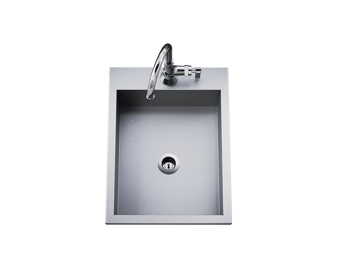 Delta Heat 15" Outdoor Sink & Faucet - Dhos15