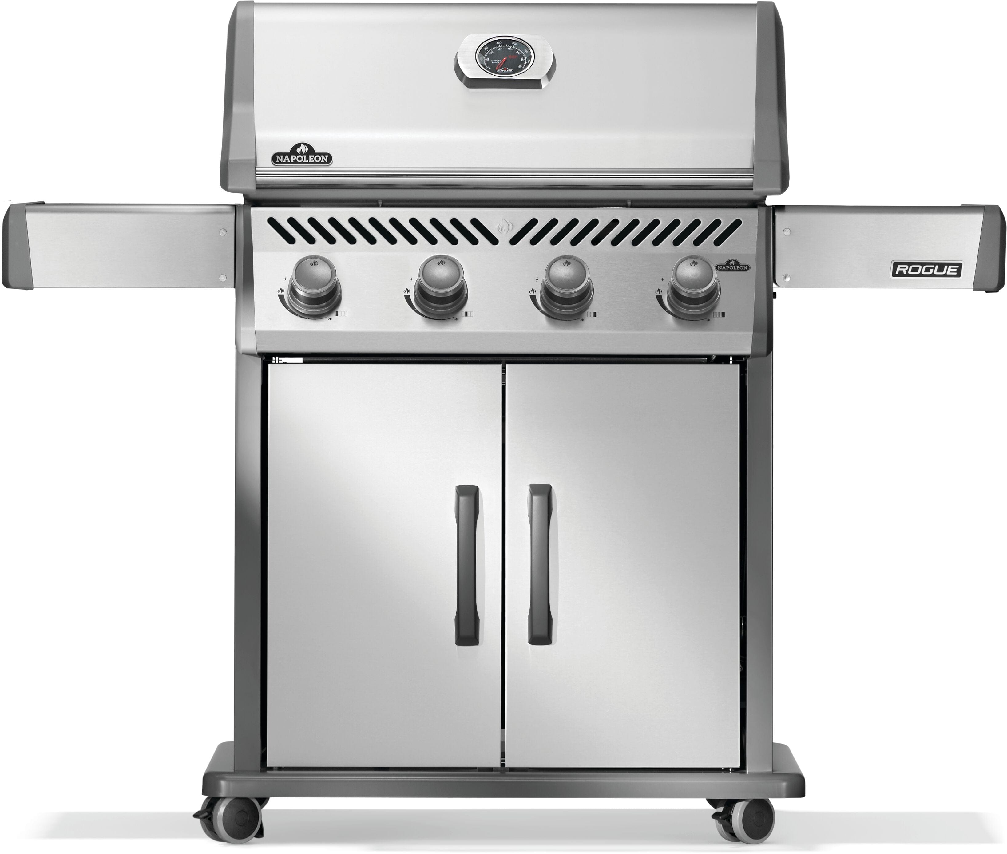 Napoleon Rogue® 525 Propane Gas Grill, Black, Stainless Steel Grids