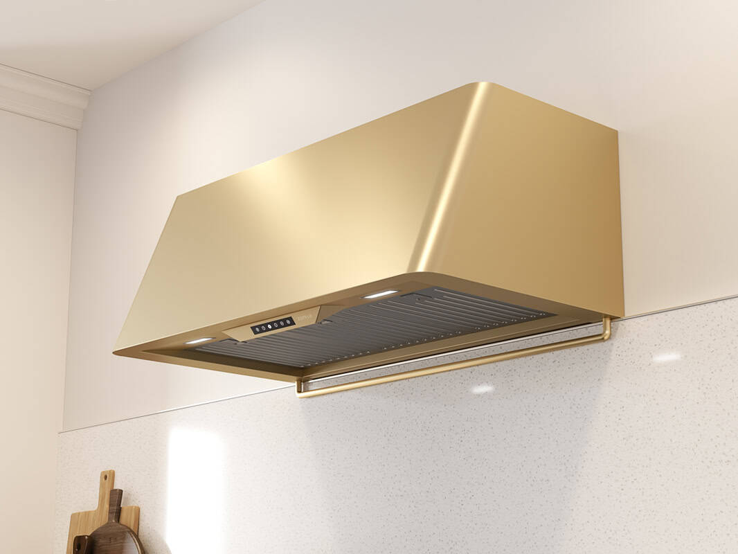 Zephyr Mesa Wall Hood 48" BODY ONLY Gold