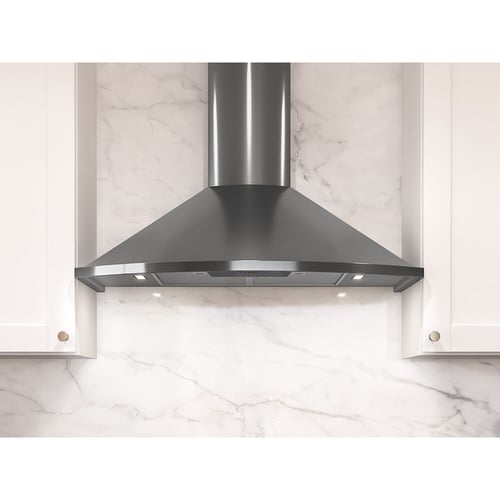 Zephyr Savona Chimney Hood 36" LED 600CFM Blk SS