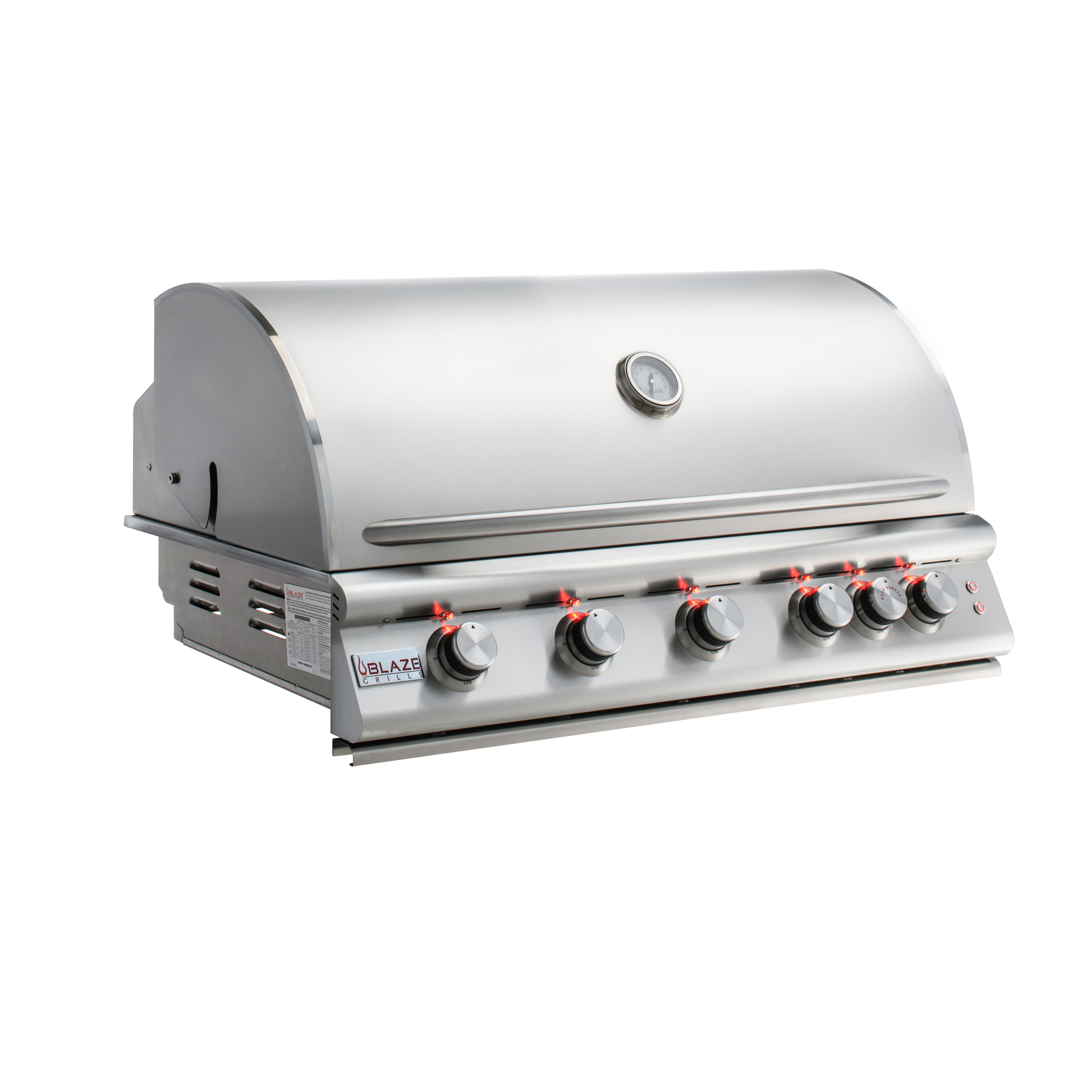 Blaze 40-Inch 5-Burner LTE Gas Grill with Rear Burner and Built-in Lighting System (Propane)