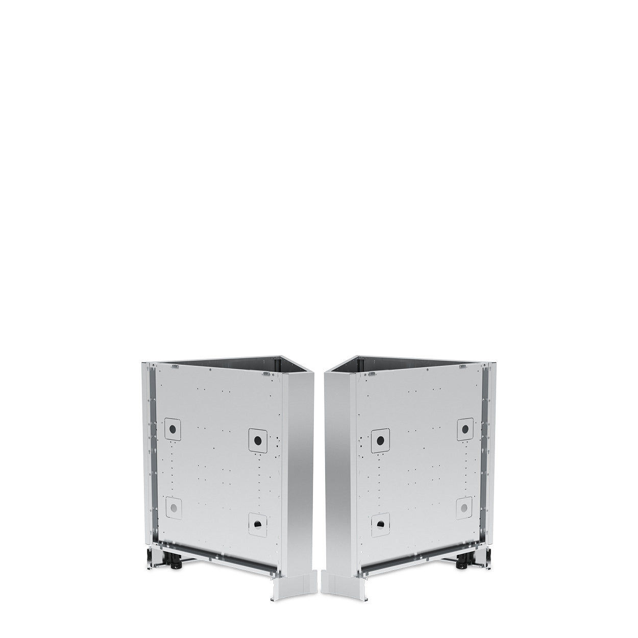45º X 2 - Corner Stainless Steel Cabinet