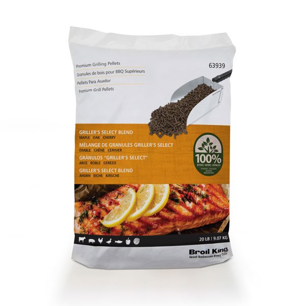 Broil King Griller's Select Blend (Maple, Oak, Cherry) Pellets 20 lb Resealable Bag