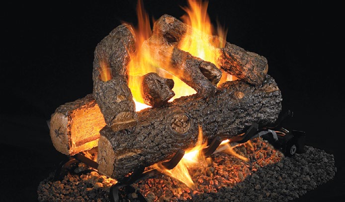 Real Fyre 18/20" Vented Charred Oak Log Set