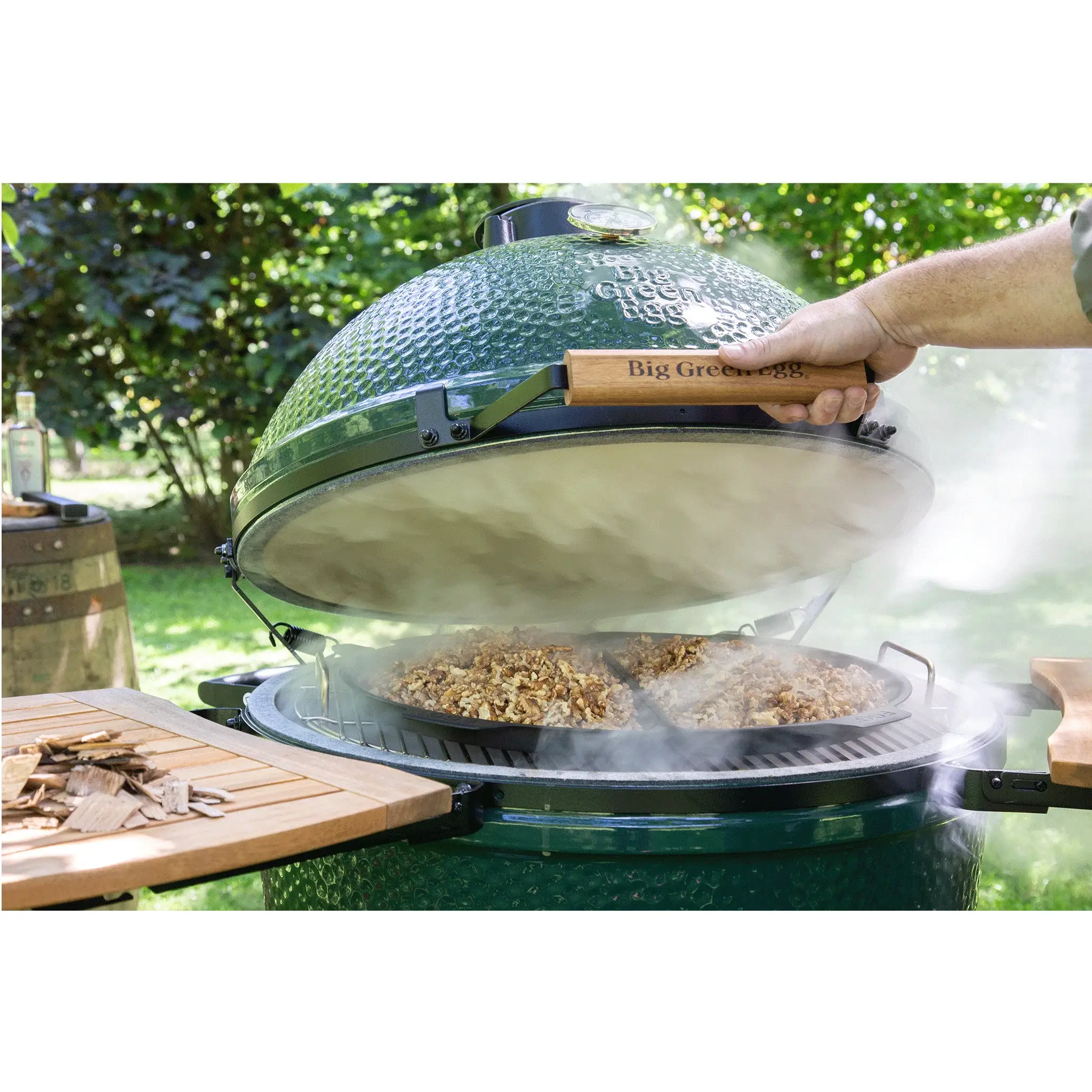 Big Green Egg Xl Big Green Egg In An Integgrated Nest+Handler With Mates Package