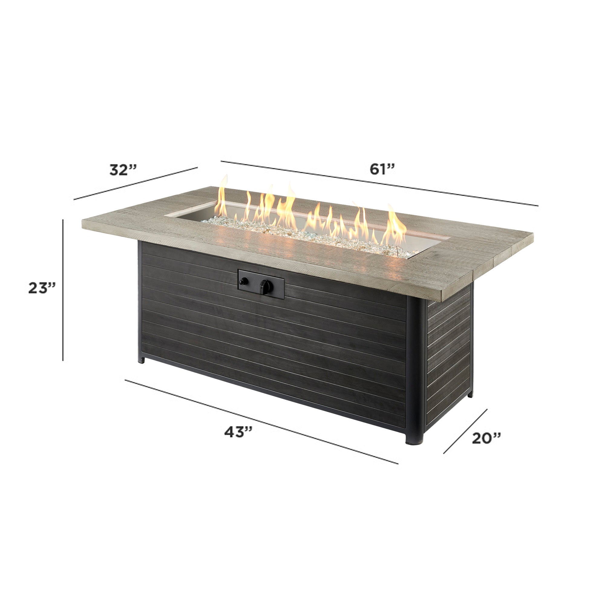 Cedar Ridge Linear Fire Table