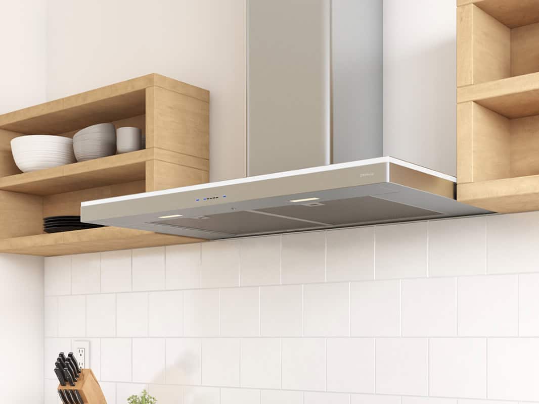 Zephyr Luce Chimney Hood 90cm LED 600 CFM  ACT