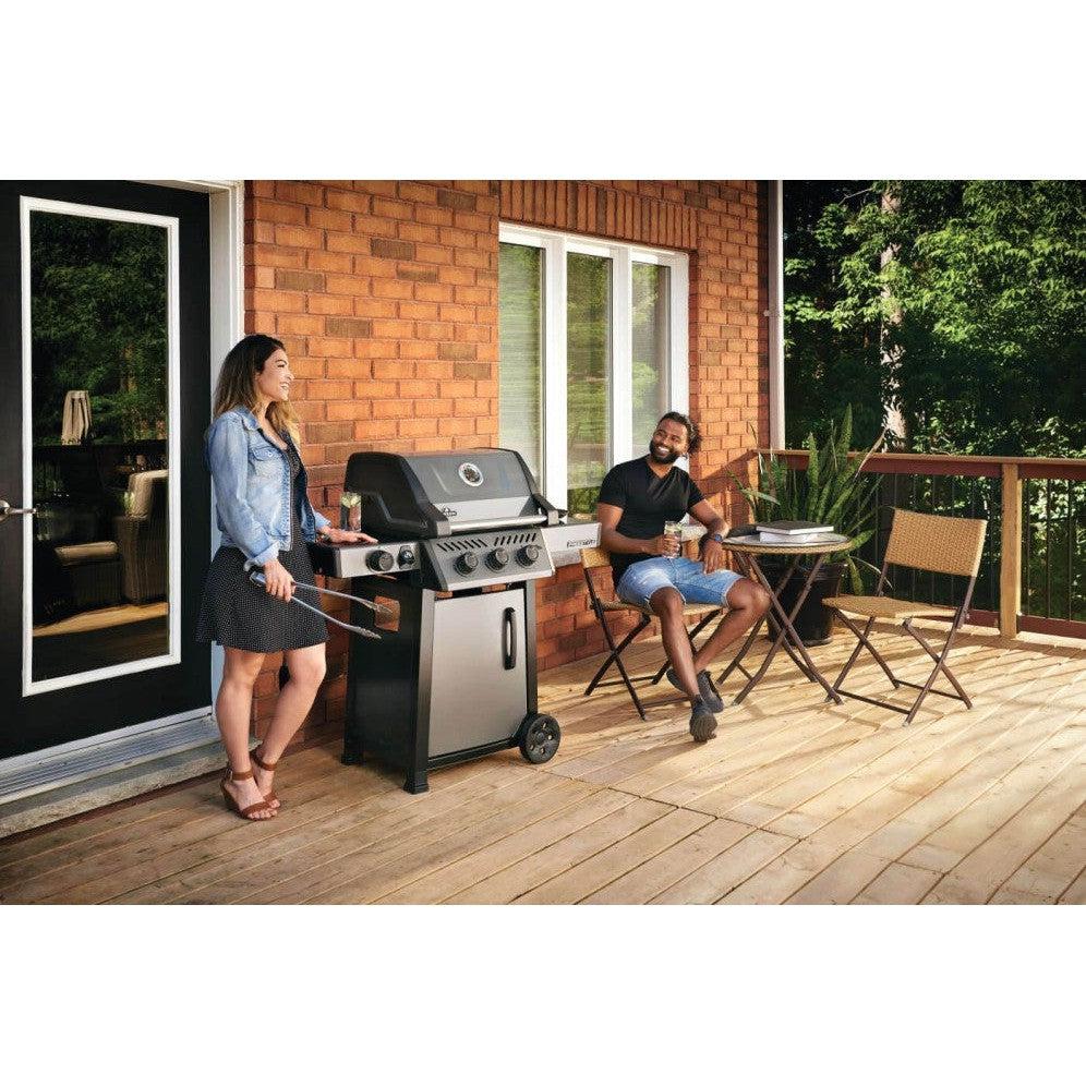 Freestyle 365 LP Gas Grill with Range Side Burner, Graphite Grey