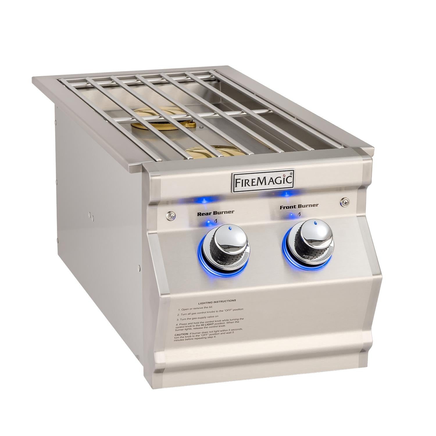 Fire Magic Aurora Double Side Burner Si -Propane