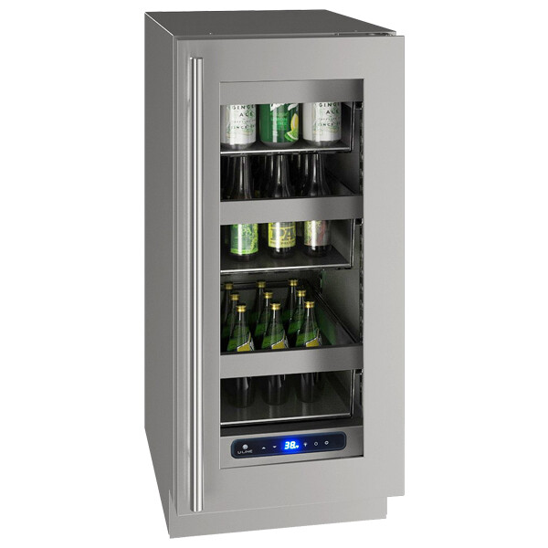 U-Line® Stainless Solid Outdoor Refrigerator