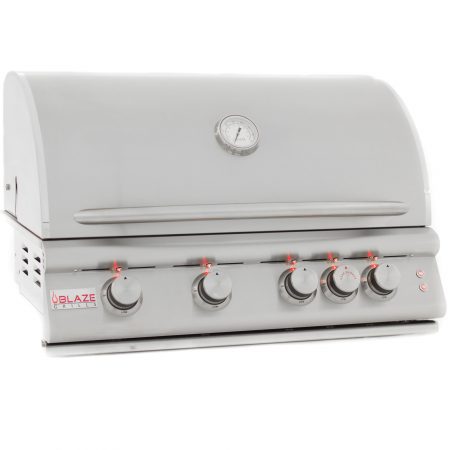 Blaze 32-Inch 4-Burner LTE Gas Grill with Rear Burner and Built-in Lighting System (Propane)
