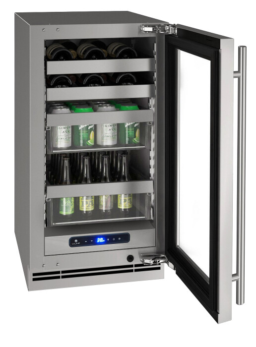 U-Line® 18" Stainless Steel Beverage Center