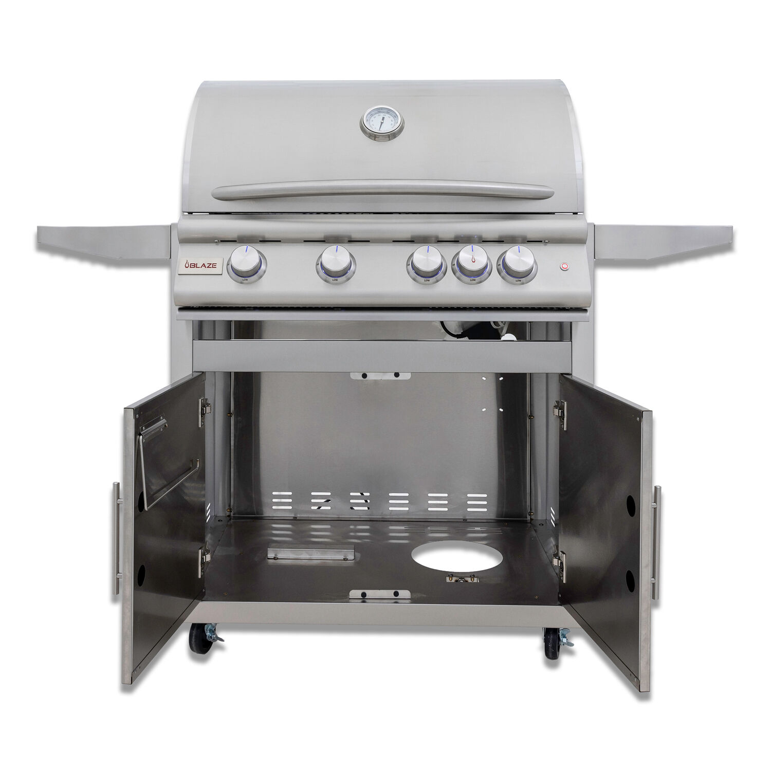 Blaze 32-Inch 4-Burner Premium LTE+ Gas Grill with Rear Burner and Built-in Lighting System (Natural Gas)