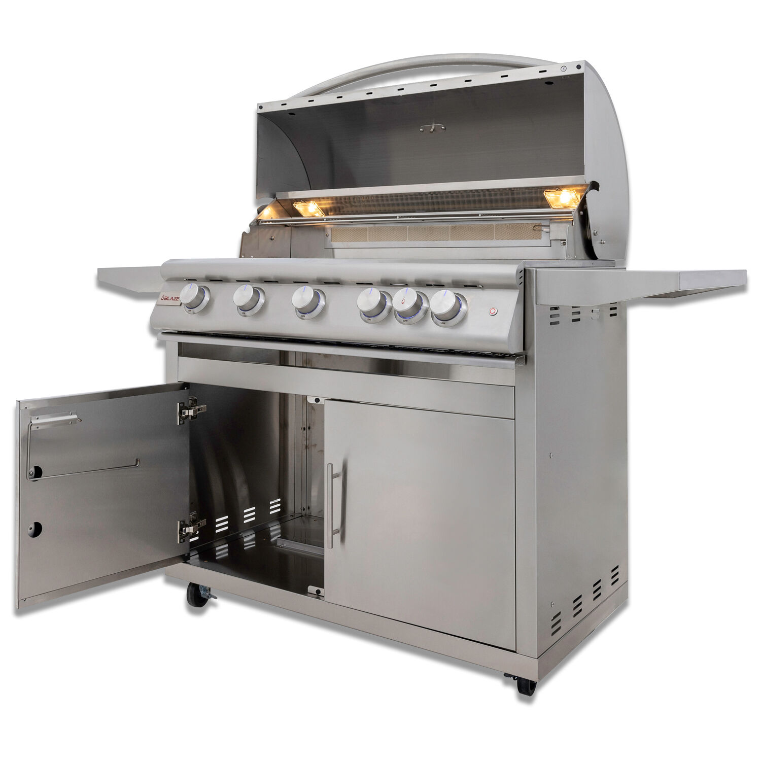 Blaze 40-Inch 5-Burner Premium LTE+ Gas Grill with Rear Burner and Built-in Lighting System (Natural Gas)