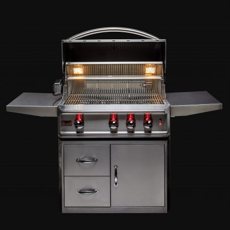 Blaze Professional LUX 34-Inch 3 Burner Built-In Gas Grill With Rear Infrared Burner (Propane)