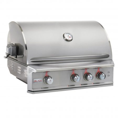 Blaze Professional LUX 34-Inch 3 Burner Built-In Gas Grill With Rear Infrared Burner (Natural Gas)