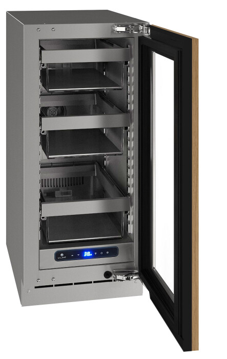 U-Line® 15" Stainless Solid Outdoor Refrigerator